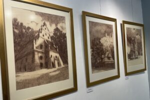 „Renesans Man z Opatowa” - nowa wystawa w galerii BWA Sandomierz - Radio Kielce 09.05.2025. Sandomierz. Wystawa prac Stanisława Kwiatkowskiego / Fot. Grażyna Szlęzak - Radio Kielce