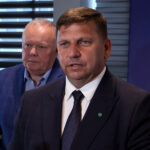 7.05.2025. Kielce. Świętokrzyski Urząd Wojewódzki. Konferencja prasowa / Fot. Adrian Dróżdż - Radio Kielce