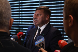 7.05.2025. Kielce. Świętokrzyski Urząd Wojewódzki. Konferencja prasowa / Fot. Adrian Dróżdż - Radio Kielce