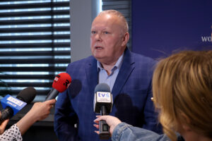 7.05.2025. Kielce. Świętokrzyski Urząd Wojewódzki. Konferencja prasowa / Fot. Adrian Dróżdż - Radio Kielce