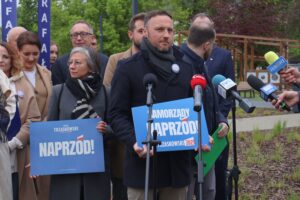 16.05.2025. Kielce. Podsumowanie kampanii wyborczej / Fot. Adrian Dróżdż