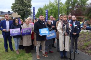 16.05.2025. Kielce. Podsumowanie kampanii wyborczej / Fot. Adrian Dróżdż