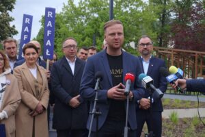 16.05.2025. Kielce. Podsumowanie kampanii wyborczej / Fot. Adrian Dróżdż