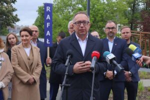 16.05.2025. Kielce. Podsumowanie kampanii wyborczej / Fot. Adrian Dróżdż