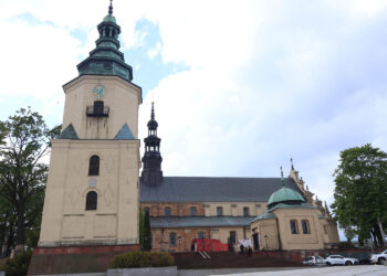 19.05.2025. Kielce. Bazylika Katedralna. Katedra / Fot. Adrian Dróżdż - Radio Kielce