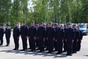21.05.2025. Kielce. Uroczystość ślubowania nowo przyjętych policjantów / Fot. Adrian Dróżdż