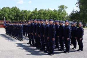21.05.2025. Kielce. Uroczystość ślubowania nowo przyjętych policjantów / Fot. Adrian Dróżdż