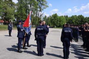 21.05.2025. Kielce. Uroczystość ślubowania nowo przyjętych policjantów / Fot. Adrian Dróżdż