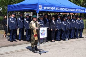21.05.2025. Kielce. Uroczystość ślubowania nowo przyjętych policjantów / Fot. Adrian Dróżdż