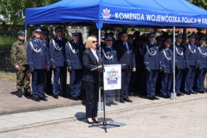21.05.2025. Kielce. Uroczystość ślubowania nowo przyjętych policjantów / Fot. Adrian Dróżdż