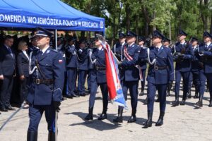21.05.2025. Kielce. Uroczystość ślubowania nowo przyjętych policjantów / Fot. Adrian Dróżdż