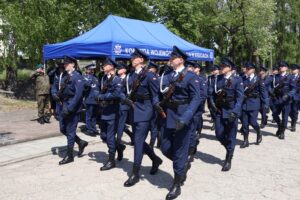 21.05.2025. Kielce. Uroczystość ślubowania nowo przyjętych policjantów / Fot. Adrian Dróżdż