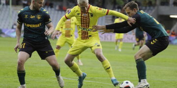 05.05.2025  Kielce. 31. kolejka piłkarskiej Ekstraklasy. Mecz GKS Katowice – Korona Kielce / Fot. Jarosław Kubalski - Radio Kielce