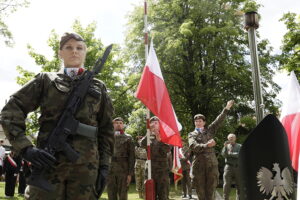 08.05.2025. Kielce. Cmentarz Wojsk Polskich. Wojewódzkie Obchody Narodowego Dnia Zwycięstwa / Fot. Jarosław Kubalski - Radio Kielce