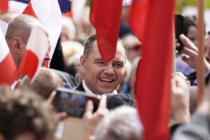 Karol Nawrocki w Kielcach: nie będę lokajem, ani kamerdynerem spraw niemieckich - Radio Kielce