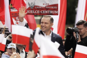Karol Nawrocki w Kielcach: nie będę lokajem, ani kamerdynerem spraw niemieckich - Radio Kielce