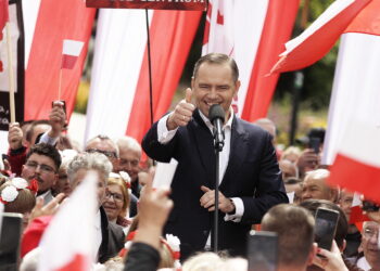 Karol Nawrocki w Kielcach: nie będę lokajem ani kamerdynerem spraw niemieckich
