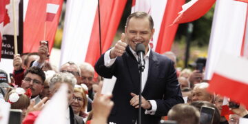 Karol Nawrocki w Kielcach: nie będę lokajem ani kamerdynerem spraw niemieckich