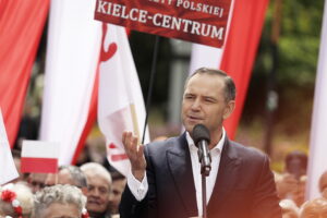 Karol Nawrocki w Kielcach: nie będę lokajem, ani kamerdynerem spraw niemieckich - Radio Kielce
