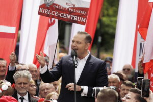 Karol Nawrocki w Kielcach: nie będę lokajem, ani kamerdynerem spraw niemieckich - Radio Kielce