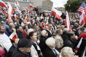 Karol Nawrocki w Kielcach: nie będę lokajem, ani kamerdynerem spraw niemieckich - Radio Kielce