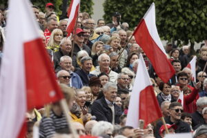 Karol Nawrocki w Kielcach: nie będę lokajem, ani kamerdynerem spraw niemieckich - Radio Kielce