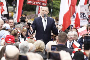 Karol Nawrocki w Kielcach: nie będę lokajem, ani kamerdynerem spraw niemieckich - Radio Kielce