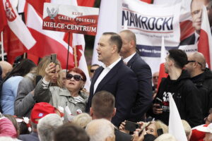 Karol Nawrocki w Kielcach: nie będę lokajem, ani kamerdynerem spraw niemieckich - Radio Kielce