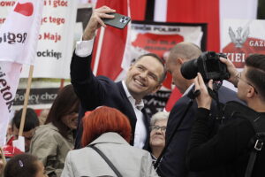 Karol Nawrocki w Kielcach: nie będę lokajem, ani kamerdynerem spraw niemieckich - Radio Kielce