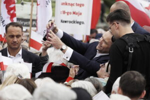Karol Nawrocki w Kielcach: nie będę lokajem, ani kamerdynerem spraw niemieckich - Radio Kielce