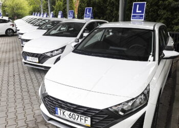 19.05.2025 Kielce. WORD. Jazda egzaminacyjna. Nowe samochody hyundai i20/ Fot. Jarosław Kubalski - Radio Kielce