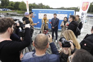 19.05.2025. Kielce. Konferencja zapowiadająca Puchar Europy w Triathlonie / Fot. Jarosław Kubalski - Radio Kielce