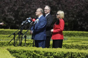 20.05.2025. Kielce. Konferencja nt. 31. edycji Międzynarodowego Festiwalu Muzycznego im. Krystyny Jamroz w Busku-Zdroju / Fot. Jarosław Kubalski - Radio Kielce