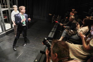 Teatr Żeromskiego. Próba medialna spektaklu "Protest kielecki" - Radio Kielce