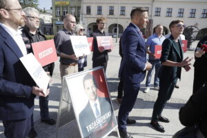 28.05.2025. Kielce. Wiec poparcia dla Rafała Trzaskowskiego / Fot. Jarosław Kubalski - Radio Kielce