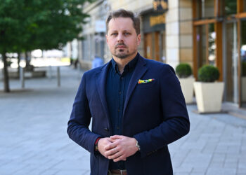 12.05.2025. Politolog, prezes IBRiS Marcin Duma / Fot. PAP - Radek Pietruszka