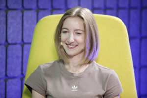 Audycja „Dzień Dobry, to Ja! Rozmowy inne niż wszystkie w Radiu Kielce”. Na zdjęciu: Sabina Jarząbek – lekkoatletka / Fot. Jarosław Kubalski - Radio Kielce