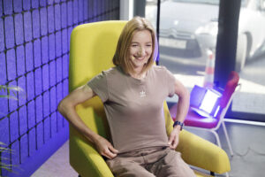Audycja „Dzień Dobry, to Ja! Rozmowy inne niż wszystkie w Radiu Kielce”. Na zdjęciu: Sabina Jarząbek – lekkoatletka / Fot. Jarosław Kubalski - Radio Kielce