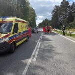 8.05.2025. Wypadek w Niestachowie / źródło: KMP Kielce