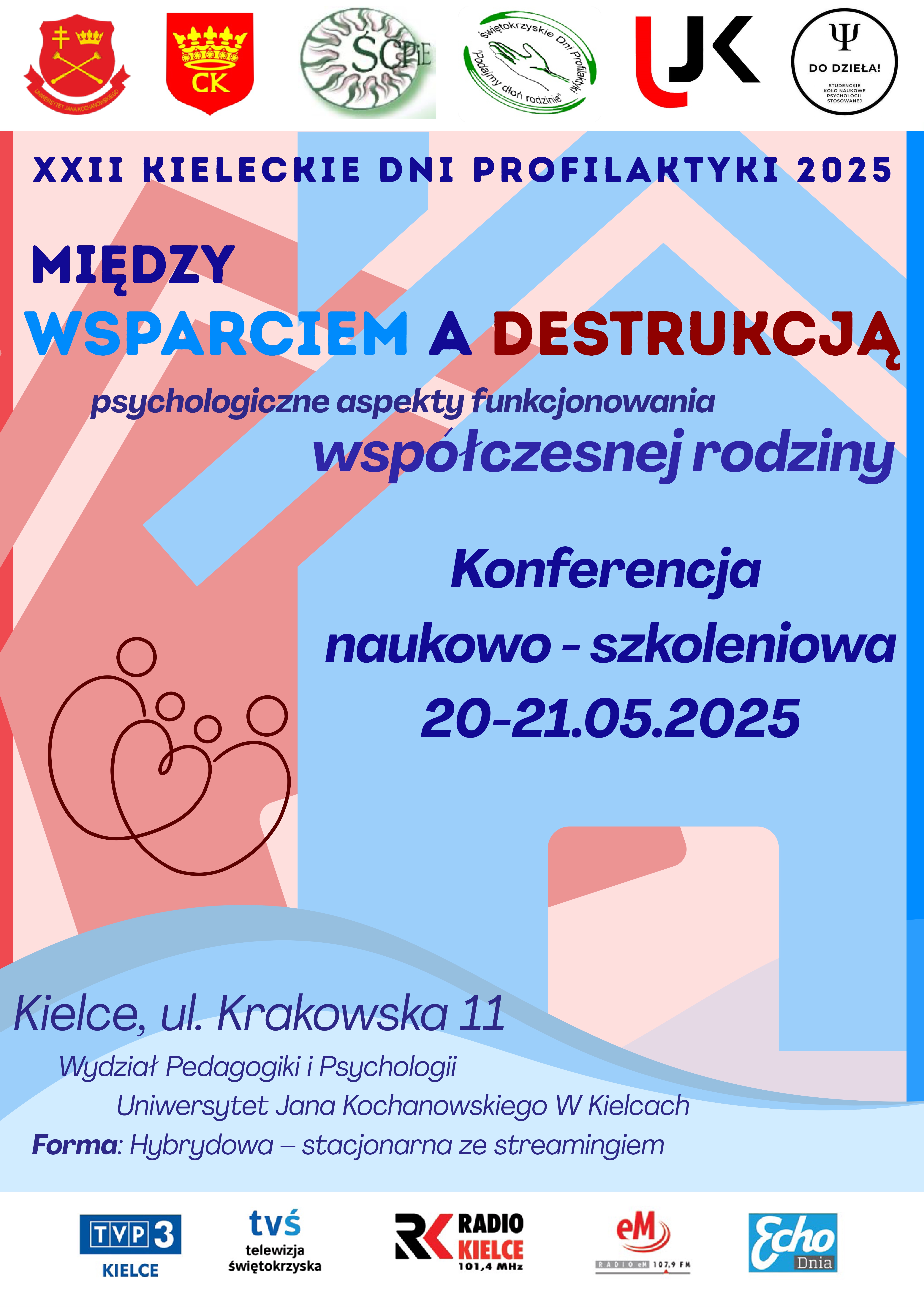 Konferencja pn. „Między wsparciem a destrukcją – psychologiczne aspekty funkcjonowania współczesnej rodziny”