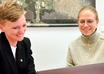 Na zdjęciu (od lewej): Agata Wojda - prezydent Kielc, Ewelina Jastrzębska - pełnomocnik do spraw strategii polityki mieszkaniowej / Fot. Agata Wojda - Facebook