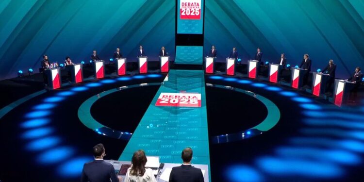 12.05.2025. Warszawa. Debata prezydencka / Fot. TVP