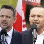 Na zdjęciu (od lewej): Rafał Trzaskowski, Karol Nawrocki / Fot. Radio Kielce