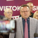 18.05.2025 Wybory prezydenckie 2025. Sztab Nowej Lewicy. / Fot. Aleksandra Kwaśniewska - Radio Kielce