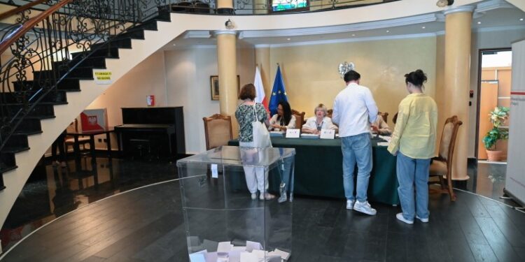 18.05.2025. Czarnogóra. Podgorica. Wybory prezydenta RP / Fot. PAP/Marcin Bielecki