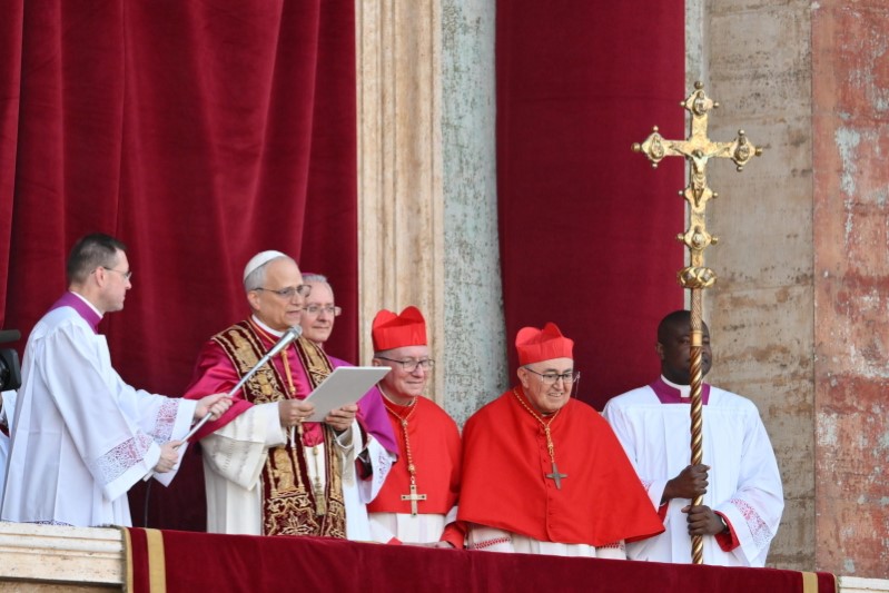 Kardynałowie wybrali papieża - Radio Kielce 08.05.2025. Watykan. Na zdjęciu: papież Leon XIV / Fot. EPA/PAP - Alessandro Di Meo