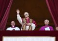 08.05.2025. Watykan. Na zdjęciu: papież Leon XIV / Fot. EPA/PAP - Vatican Media