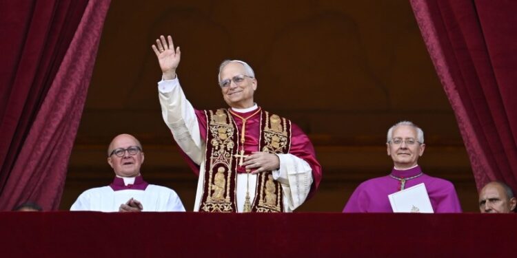 08.05.2025. Watykan. Na zdjęciu: papież Leon XIV / Fot. EPA/PAP - Vatican Media