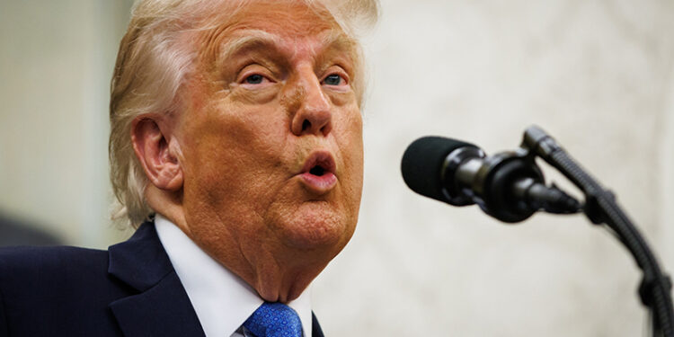 Prezydent USA Donald Trump / Fot. PAP/EPA - Samuel Corum