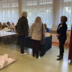 18.05.2025. Sandomierz. Obwodowa komisja wyborcza nr 2 / Fot. Grażyna Szlęzak - Radio Kielce